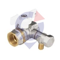Кран шар лат спуск 1113 Ду15 Ру40 м/м полн баб Aquasfera Standard 1113-01