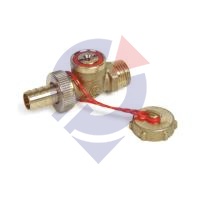 Кран шар лат слив R608 Ду15 Ру10 р/р п/отв Giacomini R608Y013