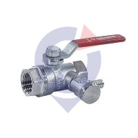 Кран шар лат спуск R250DS Ду25 Ру35 м/м рыч Giacomini R250SX005