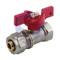 Кран шар лат 1016 Euro нк Дн20х3/4" Ру16 м/обж баб Aquasfera 1016-03 .