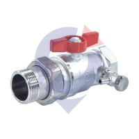 Кран шар лат спуск R259DS Ду25 Ру35 м/амер баб Giacomini R259SX007