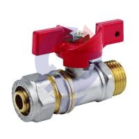 Кран шар лат 1017 Euro нк Дн20х3/4" Ру16 р/обж баб Aquasfera 1017-03 .