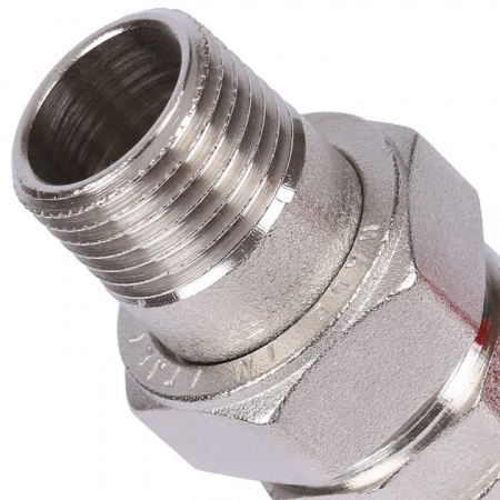 Кран шаровой STOUT полнопроходной с американкой ВР/НР 1/2", доп. уплотниение ручка бабочка от компании Промышленное Снабжение®