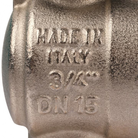 Кран шаровой STOUT с накидной гайкой угловой, НР/накидная гайка 3/4", ручка бабочка от компании Промышленное Снабжение®