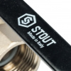 Кран шаровой STOUT полнопроходной ВР/НР 3/4", ручка рычаг от компании Промышленное Снабжение®