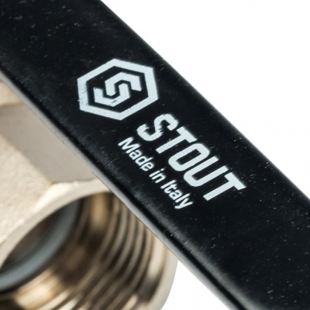 Кран шаровой STOUT полнопроходной ВР/НР 3/4", ручка рычаг от компании Промышленное Снабжение®