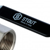 Кран шаровой STOUT полнопроходной ВР/НР 1 1/4", ручка рычаг от компании Промышленное Снабжение®