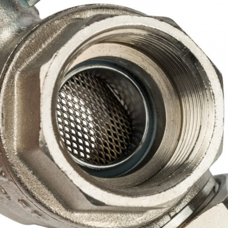 Кран шаровой STOUT с фильтром 3/4", ручка-рычаг от компании Промышленное Снабжение®