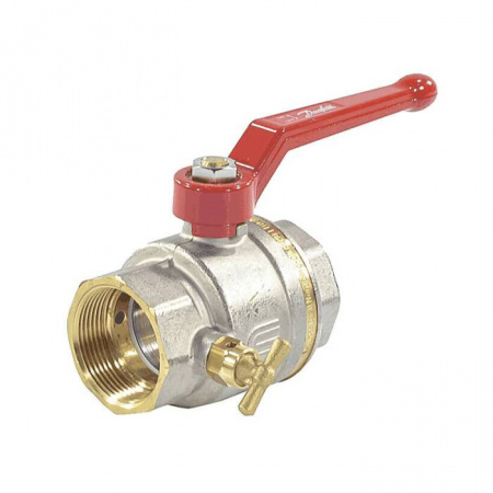 Кран шаровой DANFOSS BVR-D, с резьба В-В, со спускным элементом и заглушкой DN25 PN40 от компании Промышленное Снабжение®