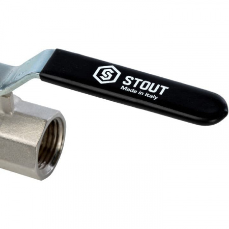 Кран шаровой STOUT полнопроходной ВР/ВР 1/2", ручка рычаг от компании Промышленное Снабжение®