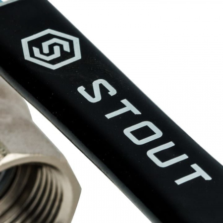 Кран шаровой STOUT с фильтром 3/4", ручка-рычаг от компании Промышленное Снабжение®